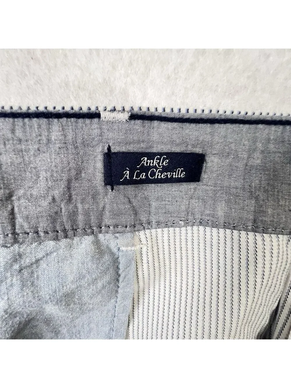 Tommy Hilfiger Chino Pants Women's Hampton Straight Ankle Master Navy Size 16